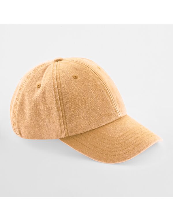 B655 Beechfield Low Profile Vintage Cap Vintage Mustard