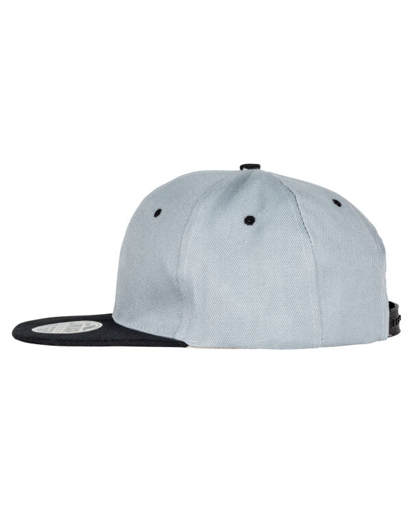 RC82X Heather Grey/Black Bronx Original Flat Peak Snap Back Dual Colour Cap RC82X Heather Grey/Black Bronx Original Flat Peak Snap Back Dual Colour Cap
