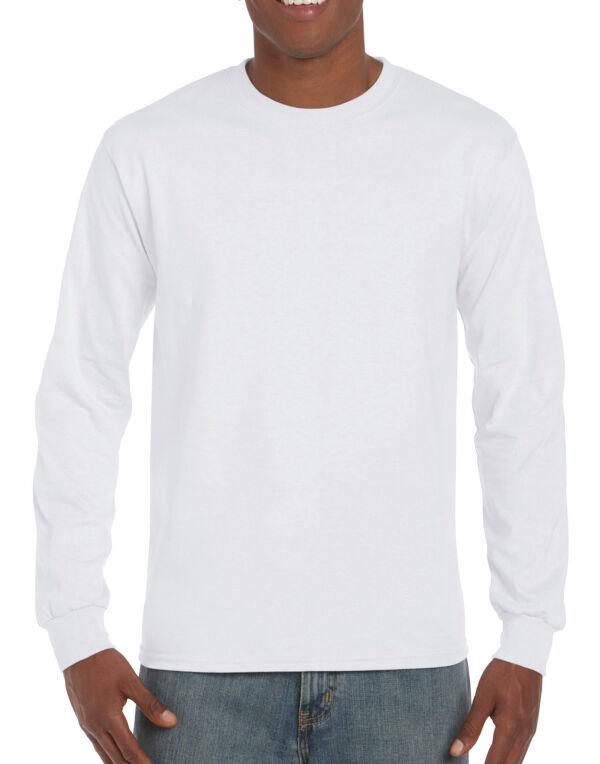 H400 GILDAN Adult Long Sleeve T-Shirt White
