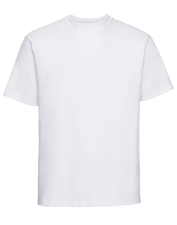 215M White Authentic Heavyweight T