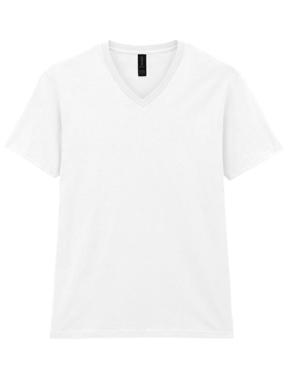 64V00 White Softstyle® Adult V-Neck T-Shirt
