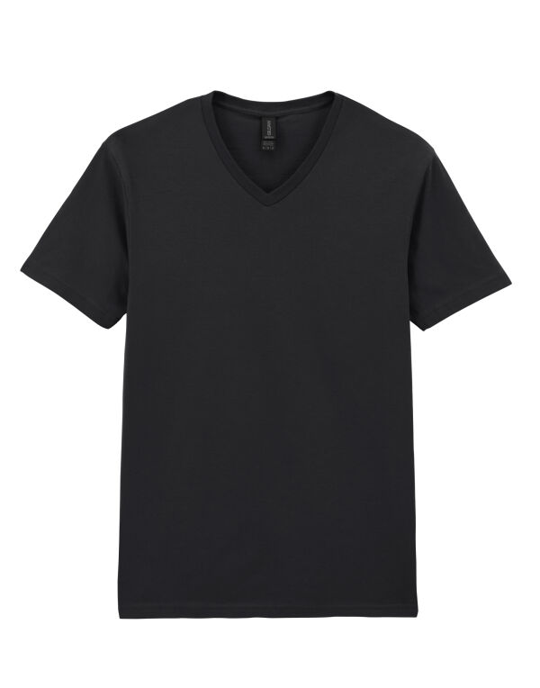64V00 Black Softstyle® Adult V-Neck T-Shirt