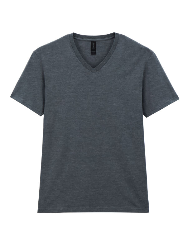 64V00 Dark Heather Softstyle® Adult V-Neck T-Shirt