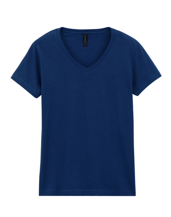 64V00L Navy Blue Softstyle® Ladies’ V-Neck T-Shirt