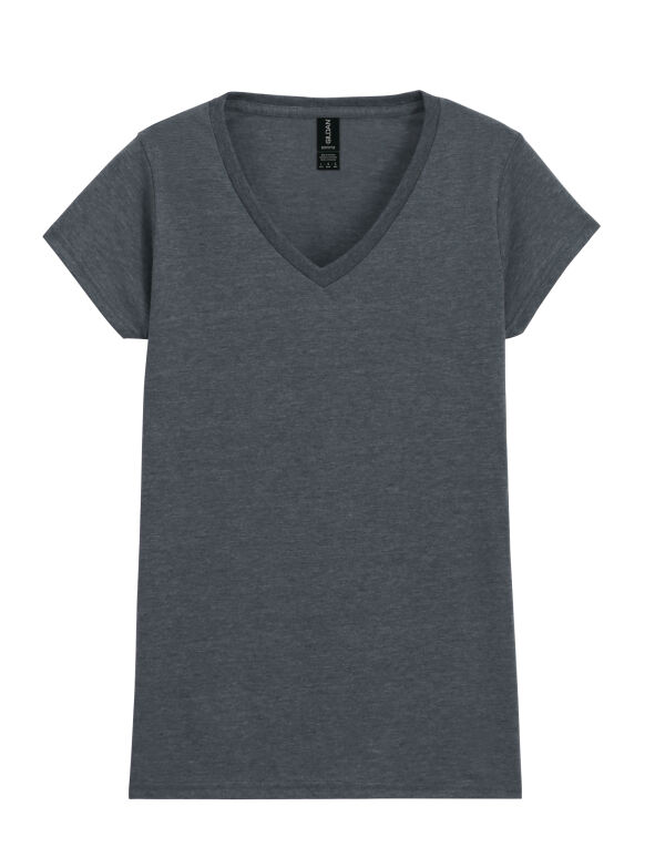 64V00L Dark Heather Softstyle® Ladies’ V-Neck T-Shirt