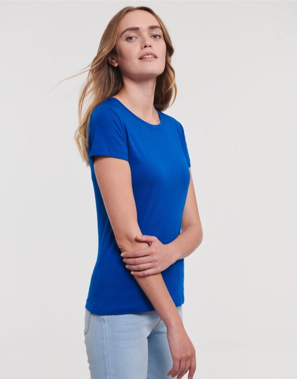 R108F Russell Pure Organic Ladies’ T Bright Royal