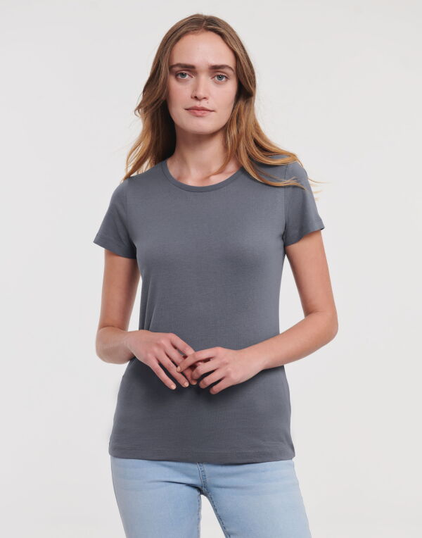 R108F Russell Pure Organic Ladies’ T Convoy Grey