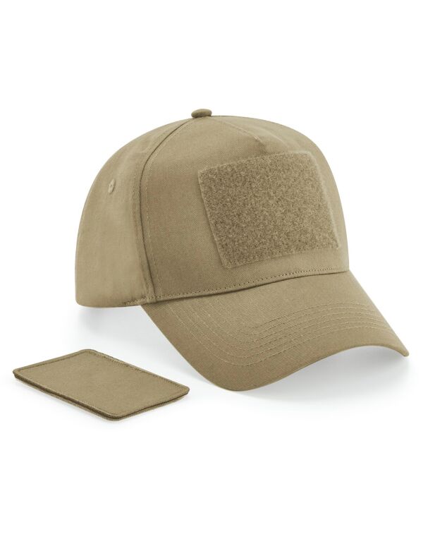 B638 Beechfield Removable Patch 5 Panel Cap Desert Sand