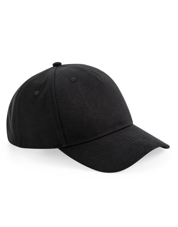 B62N Beechfield Organic Cotton 5 Panel Cap Black B62N Beechfield Organic Cotton 5 Panel Cap Black
