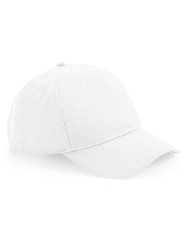 B62N Beechfield Organic Cotton 5 Panel Cap White B62N Beechfield Organic Cotton 5 Panel Cap White