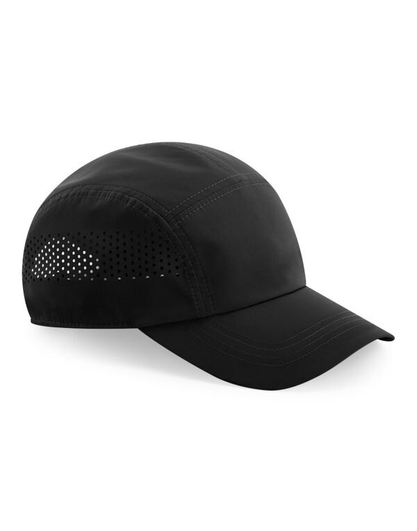 B188 Beechfield Technical Running Cap Black