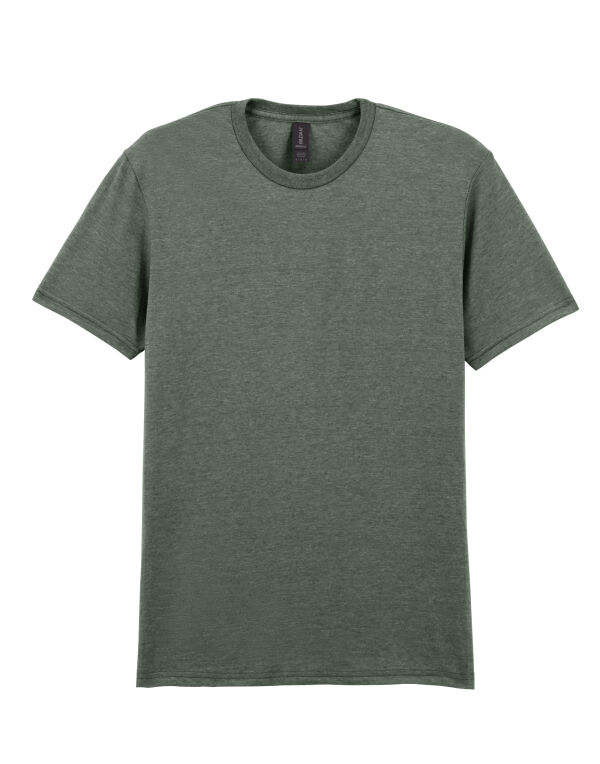 64000 GILDAN Softstyle Adult T-Shirt Heather Military Green