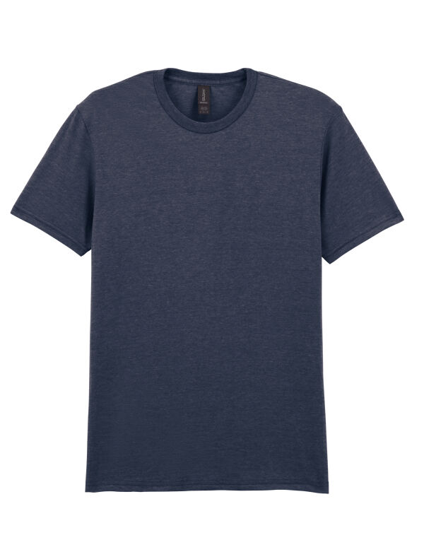 64000 GILDAN Softstyle Adult T-Shirt Heather Navy
