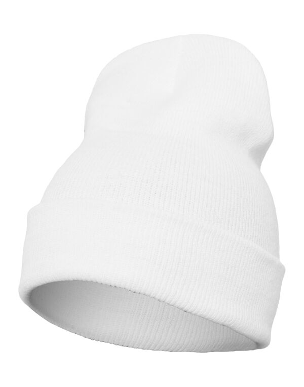 1501KC Flexfit YP Cuffed Knit Beanie White 1501KC Flexfit YP Cuffed Knit Beanie White