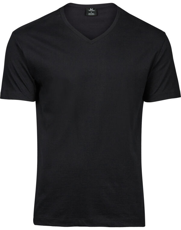 TJ8006 Tee Jays Men’s Fashion V-Neck Sof-Tee Black