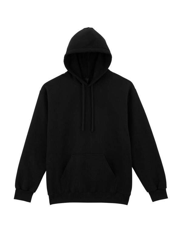 19500 Gildan Hammer Maxweight Adult Hooded Sweatshirt Pitch Black