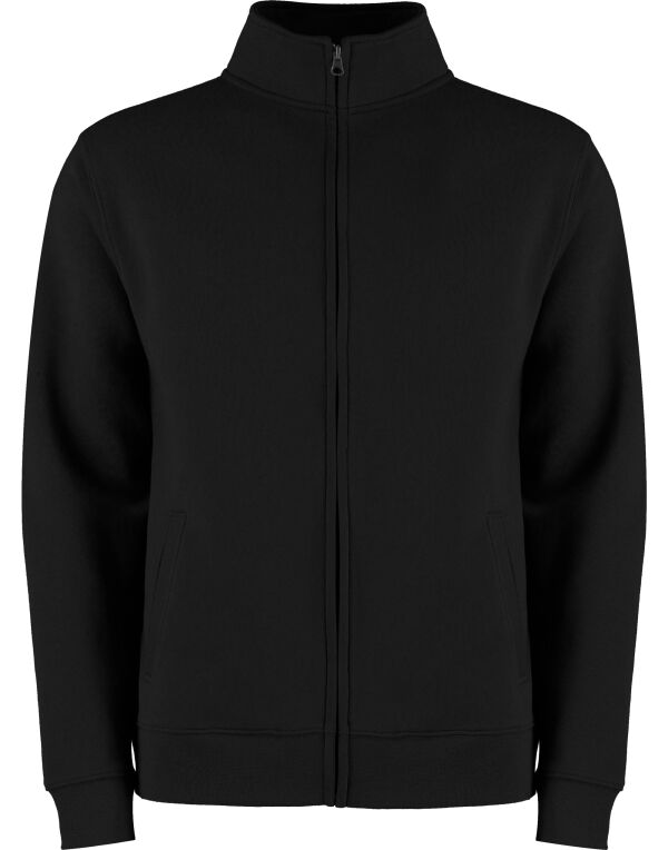 KK334 Kustom Kit Regular Fit Zipped Sweatshirt Black