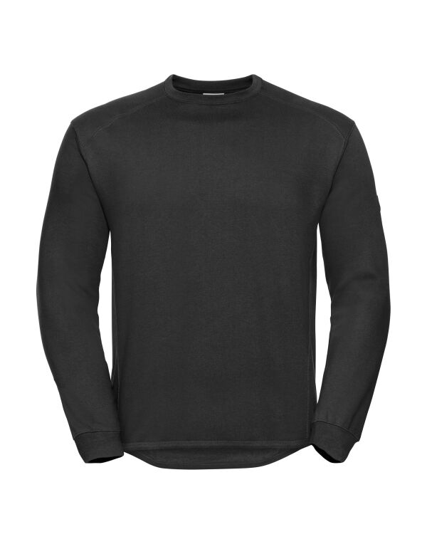 013M Russell Heavy Duty Workwear Sweatshirt Black