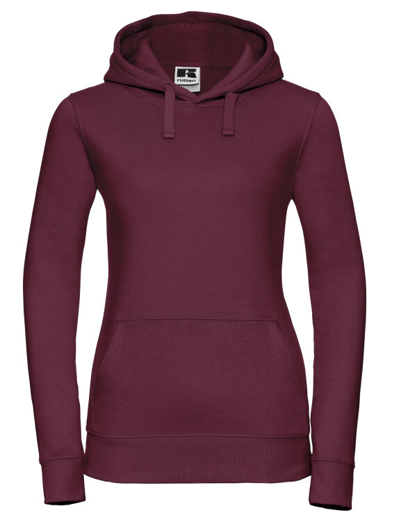 265F Russell Ladies’ Authentic Hooded Sweat Burgundy