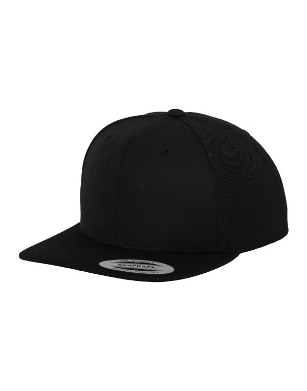6089M Flexfit Classic Snapback Cap Black 6089M Flexfit Classic Snapback Cap Black