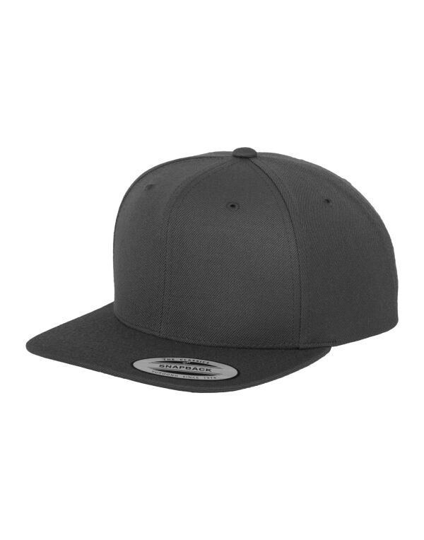 6089M Flexfit Classic Snapback Cap Dark Grey