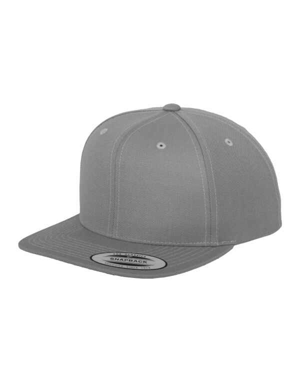 6089M Flexfit Classic Snapback Cap Silver 6089M Flexfit Classic Snapback Cap Silver