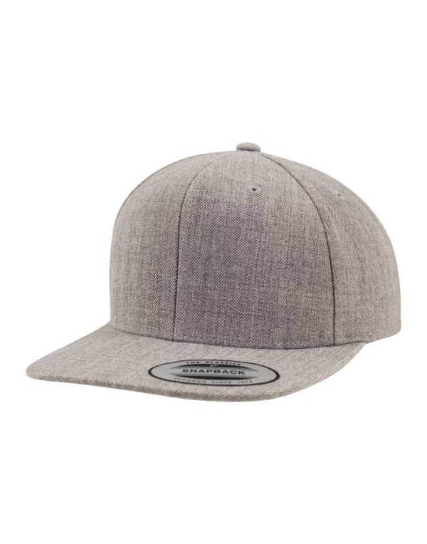 6089M Flexfit Classic Snapback Cap Heather/Heather