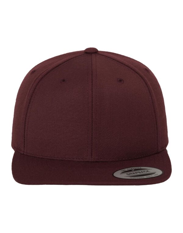 6089M Maroon Classic Snapback Cap