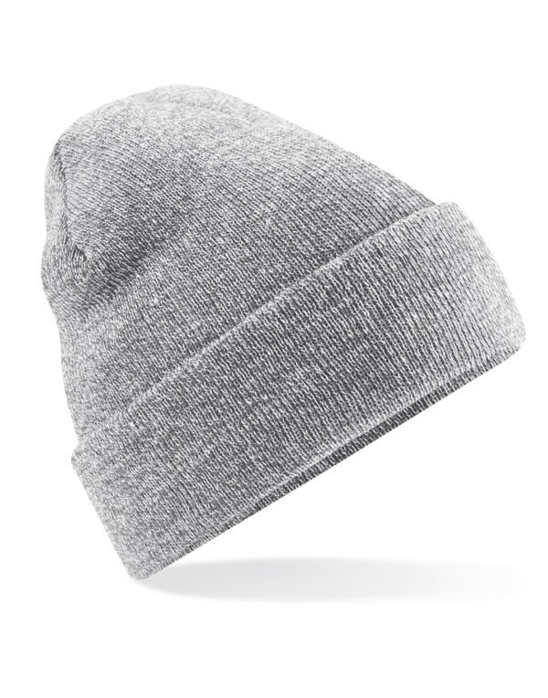 B45 Beechfield Original Cuffed Beanie Heather Grey B45 Beechfield Original Cuffed Beanie Heather Grey