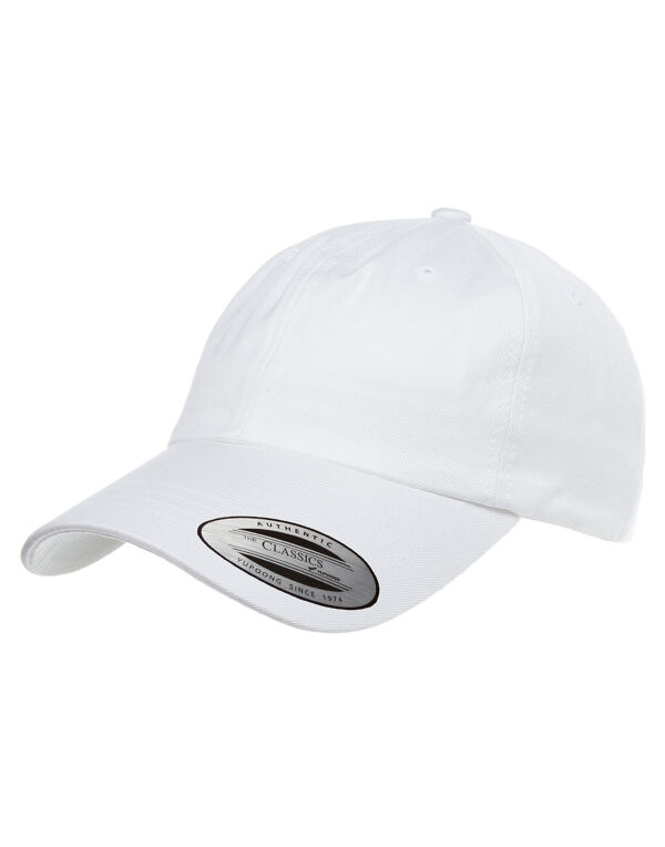 6245CM Flexfit Low Profile Cotton Twill Cap White 6245CM Flexfit Low Profile Cotton Twill Cap White