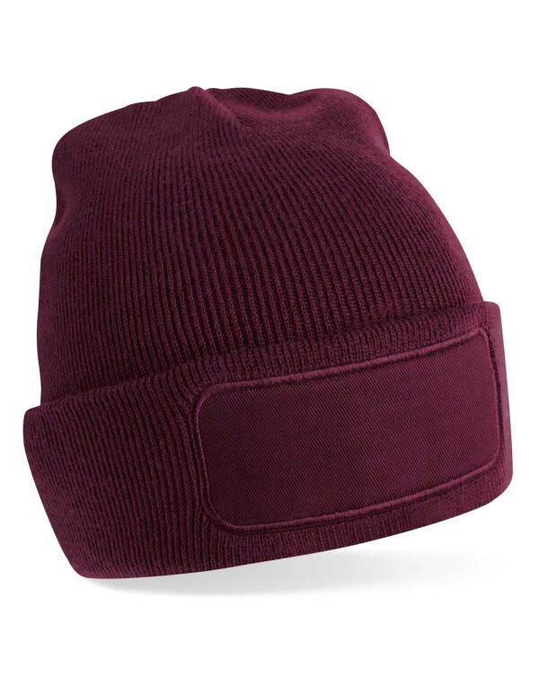 B445 Beechfield Original Patch Beanie Burgundy B445 Beechfield Original Patch Beanie Burgundy
