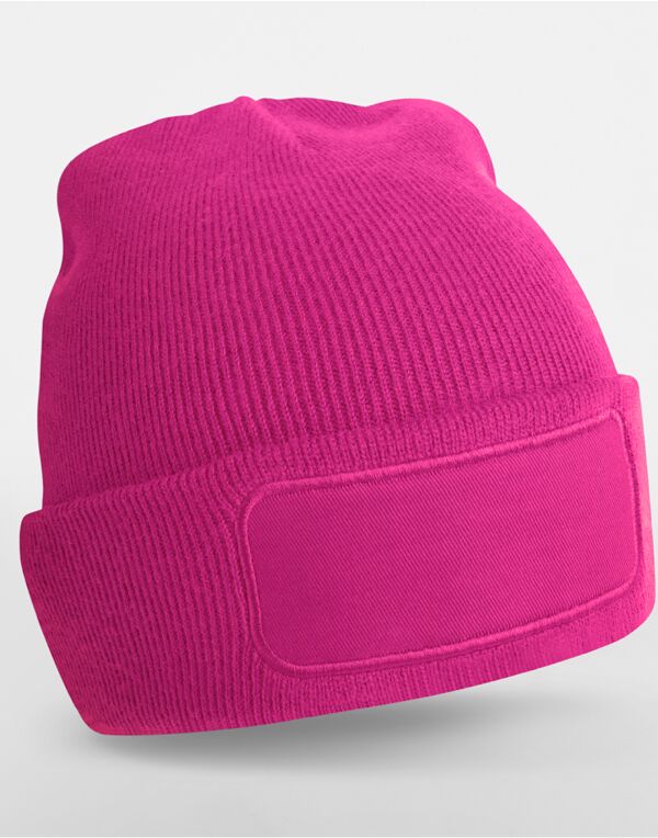 B445 Beechfield Original Patch Beanie Fuchsia B445 Beechfield Original Patch Beanie Fuchsia
