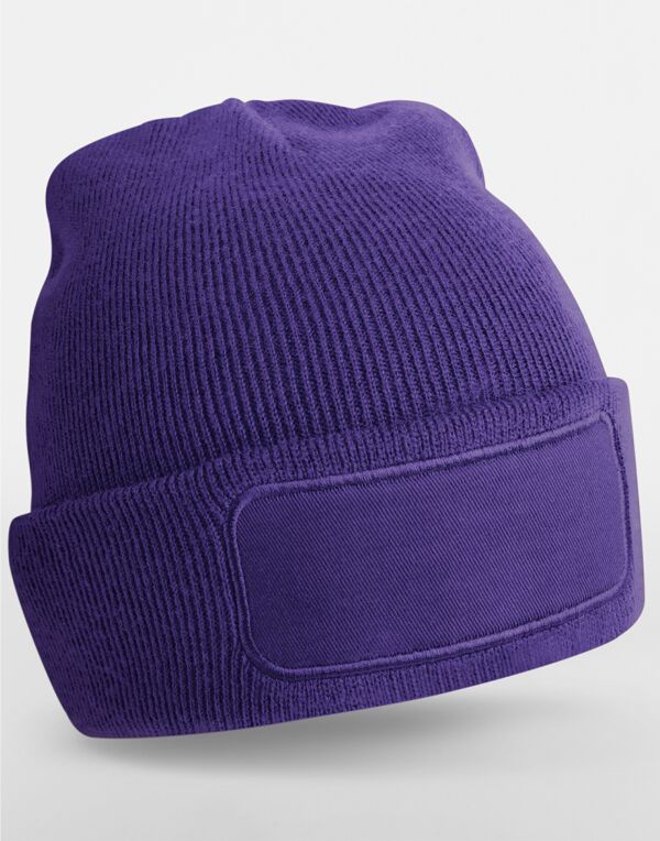 B445 Beechfield Original Patch Beanie Purple B445 Beechfield Original Patch Beanie Purple