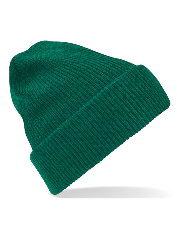 B425 Beechfield Heritage Beanie Bottle Green