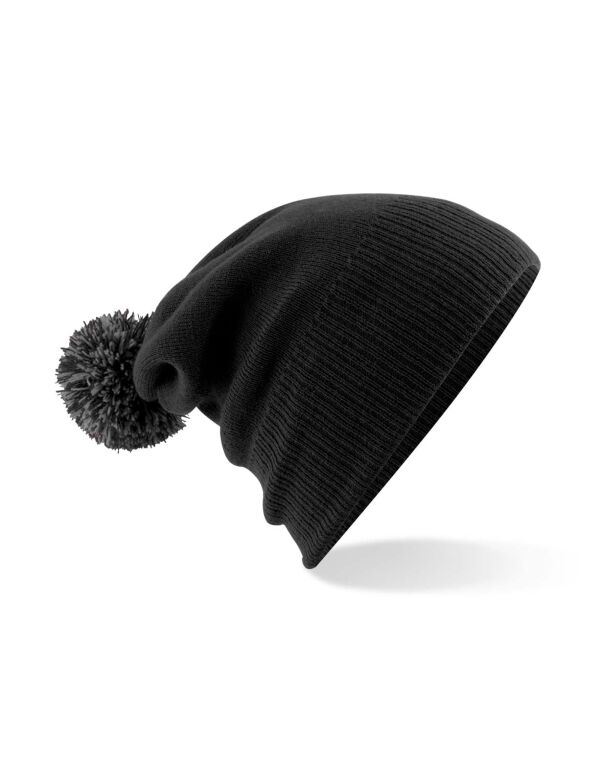 B450 Beechfield Snowstar Beanie Black/Graphite