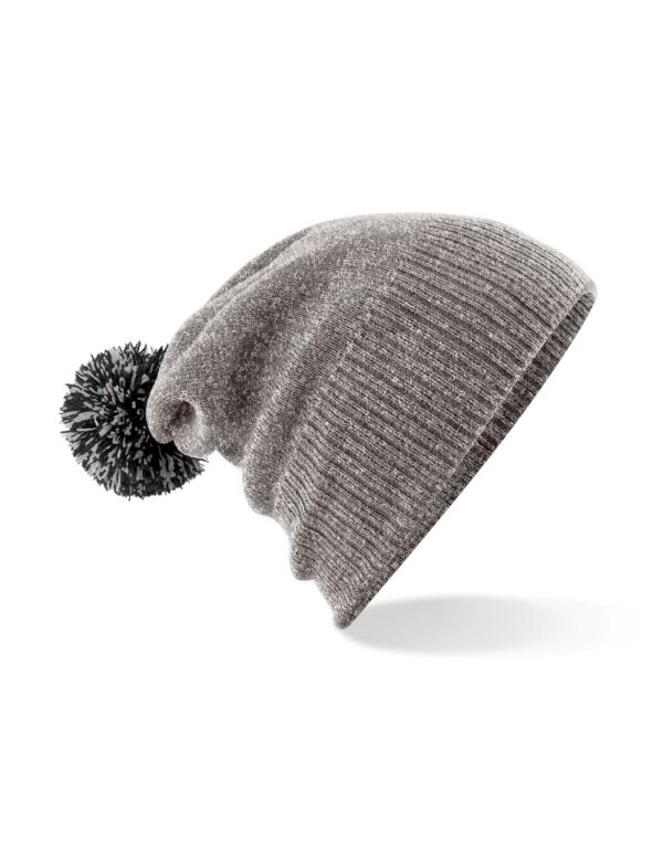B450 Beechfield Snowstar Beanie Heather Grey/Black B450 Beechfield Snowstar Beanie Heather Grey/Black