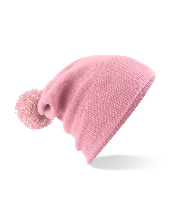 B450 Beechfield Snowstar Beanie Dusky Pink/off White B450 Beechfield Snowstar Beanie Dusky Pink/off White