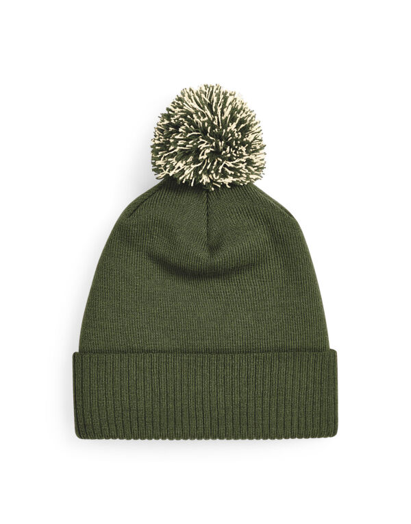 B450 Beechfield Snowstar Beanie Olive Green/Oatmeal B450 Beechfield Snowstar Beanie Olive Green/Oatmeal