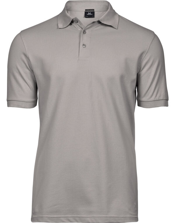 TJ1405 Tee Jays Men’s Luxury Stretch Polo Stone TJ1405 Tee Jays Men’s Luxury Stretch Polo Stone