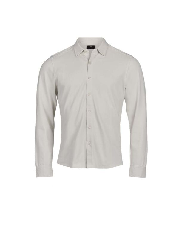 TJ1416 Cement Luxury Stretch Shirt