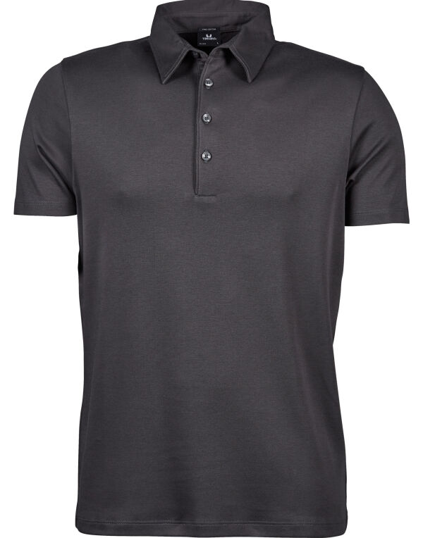 TJ1440 Dark Grey Men’s Pima Cotton Polo