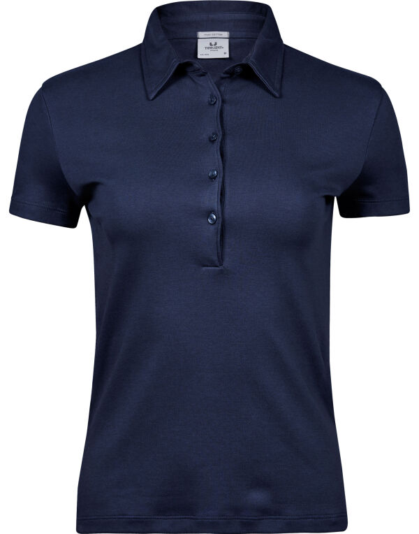 TJ1441 Tee Jays Ladies’ Pima Cotton Polo Navy