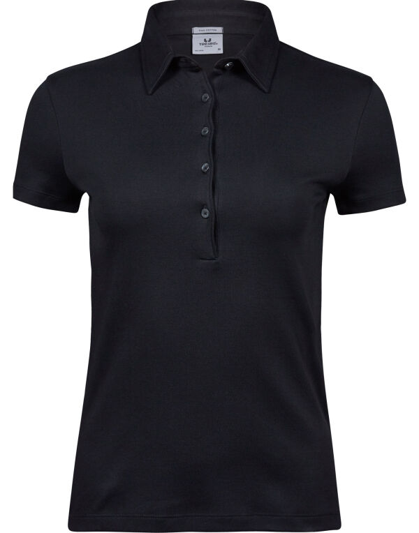 TJ1441 Tee Jays Ladies’ Pima Cotton Polo Black