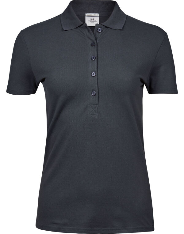 TJ145 Tee Jays Ladies’ Luxury Stretch Polo Dark Grey TJ145 Tee Jays Ladies’ Luxury Stretch Polo Dark Grey