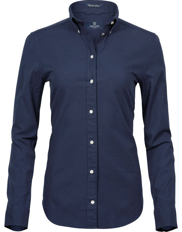 TJ4001 Tee Jays Ladies’ Perfect Oxford Shirt Navy