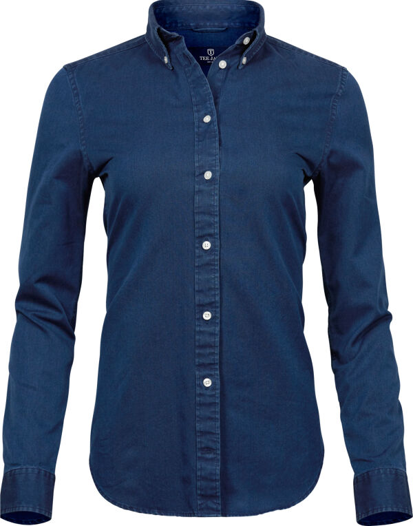 TJ4003 Tee Jays Ladies’ Casual Twill Shirt Indigo