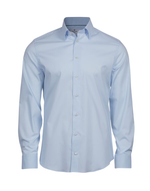 TJ4024 Tee Jays Men’s Stretch Luxury Shirt Light Blue