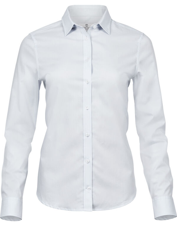 TJ4025 Tee Jays Ladies’ Stretch Luxury Shirt White