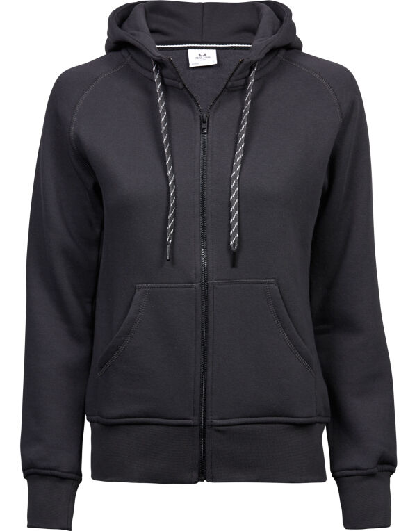 TJ5436 Dark Grey Ladies’ Fashion Full Zip Hood TJ5436 Dark Grey Ladies’ Fashion Full Zip Hood