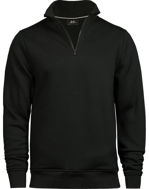 TJ5438 Tee Jays Half Zip Sweatshirt Black